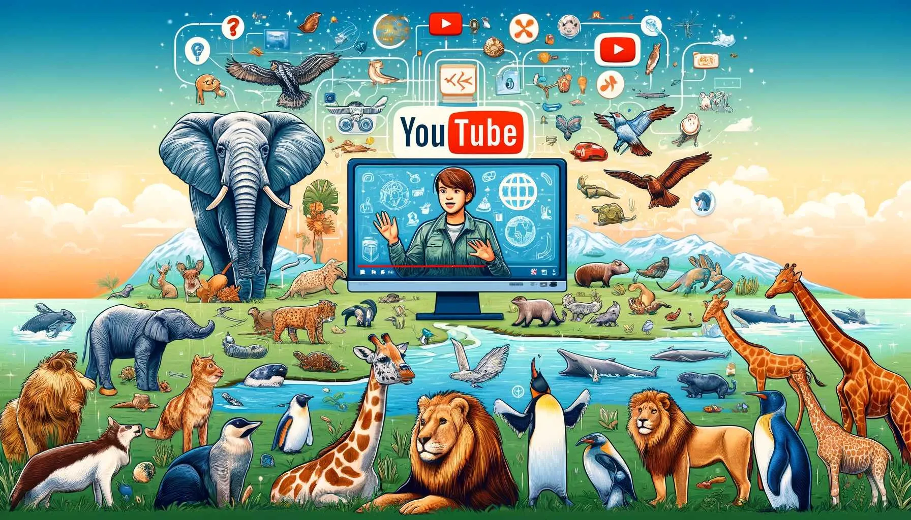 YouTubeでの動物教育プログラム